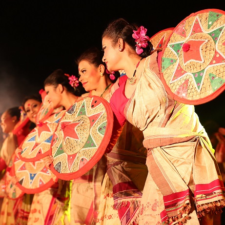 samannay kshetra performing Bihu-Dance-at-Jamshedpur